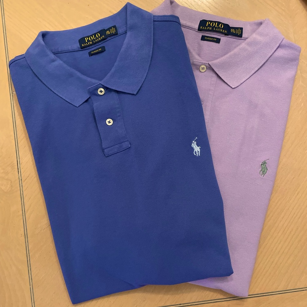 EUC SET OF 2 Polo Ralph Lauren Men ‘s Classic Shirts Size XXL